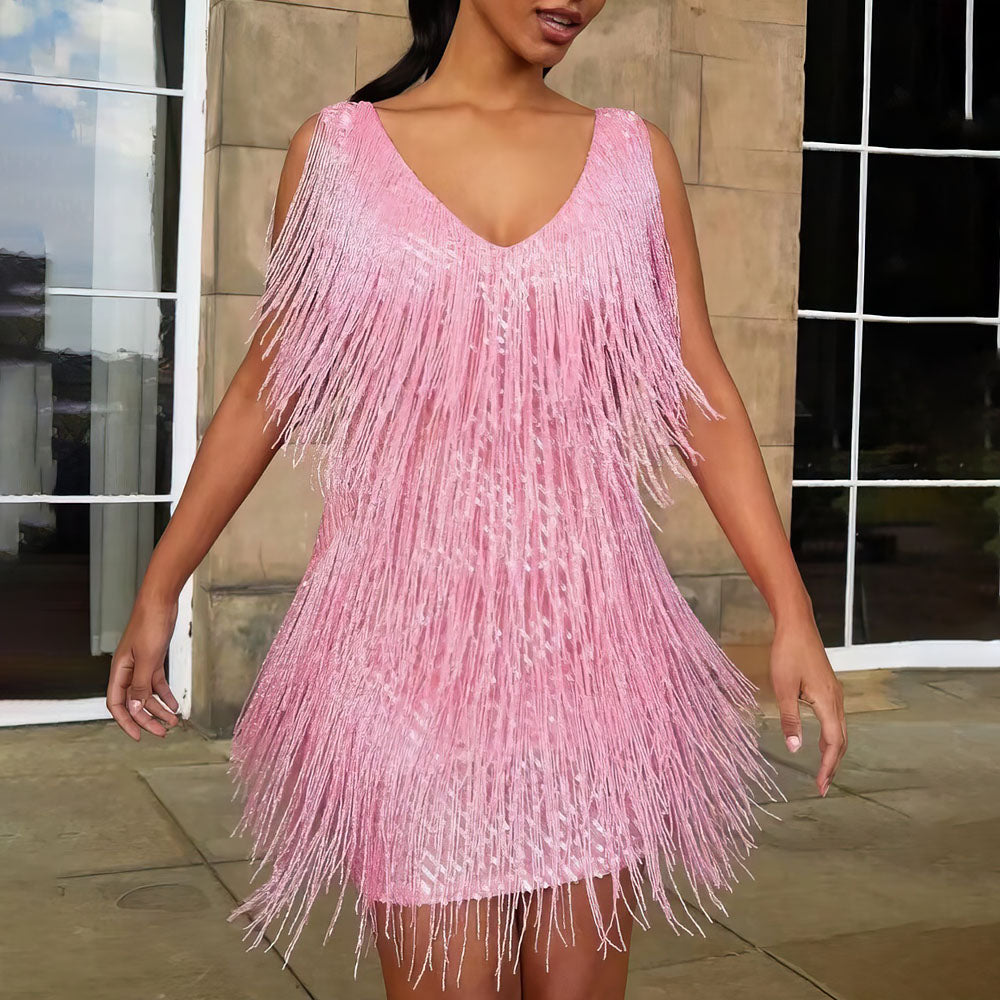 Vivienne V-Neck Cocktail Dress