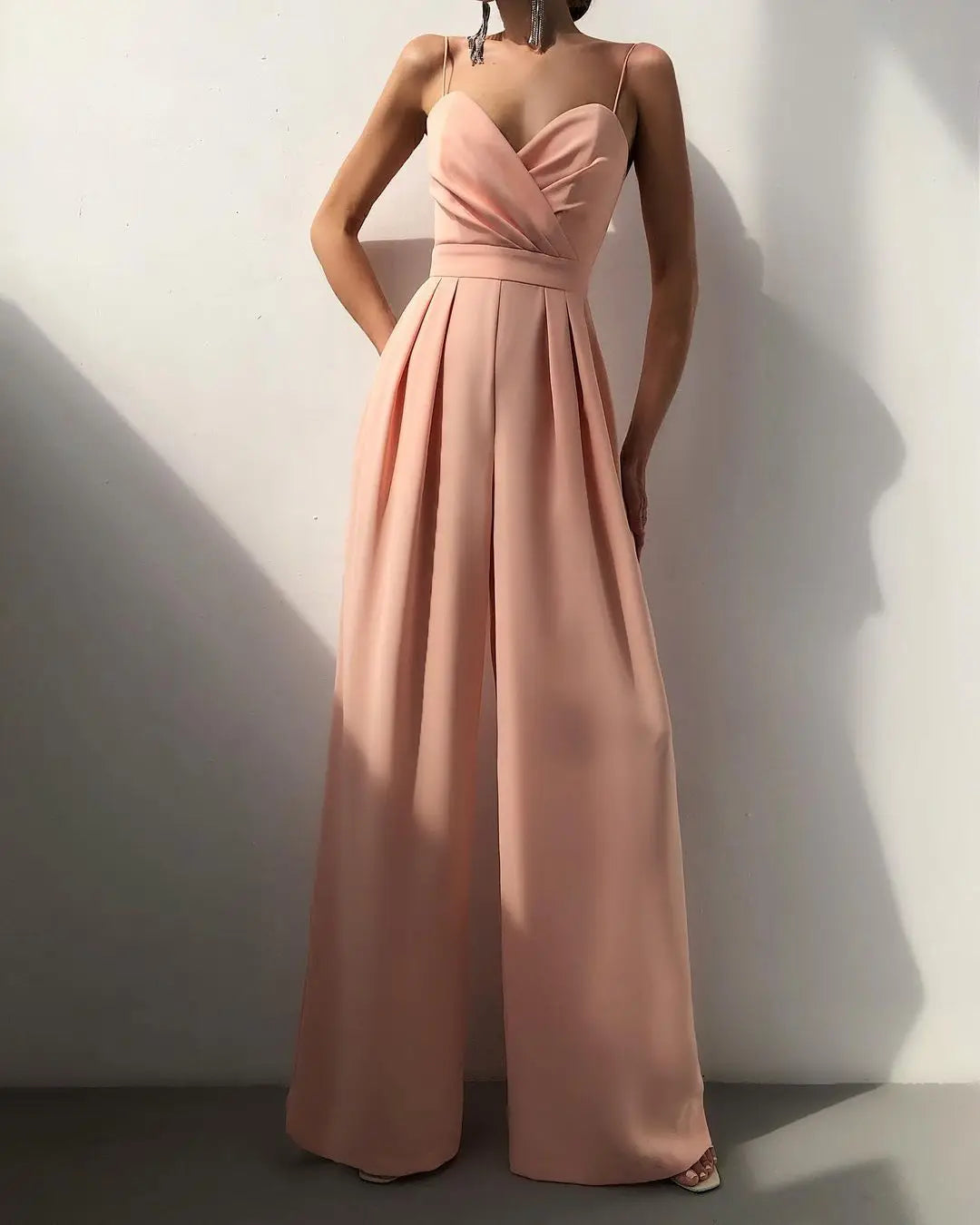 Paloma Sleeveless Wide-Leg Jumpsuit