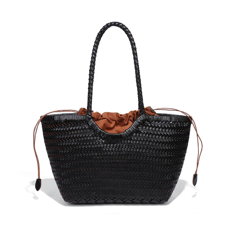Cassia Woven Leather Tote Bag