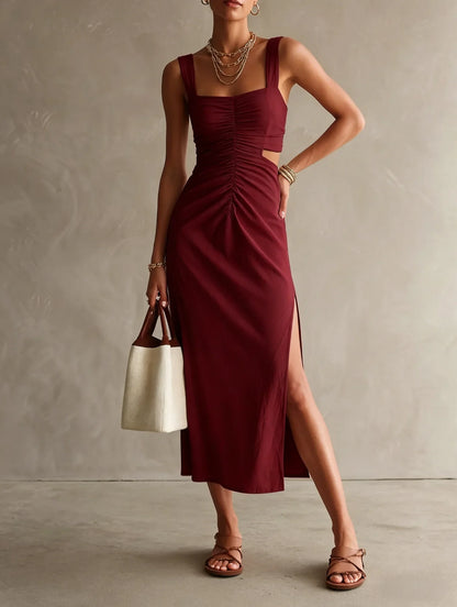 Althea Ruched Maxi Dress