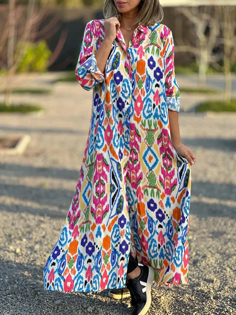 Dahlia Boho Relaxed Maxi Dress