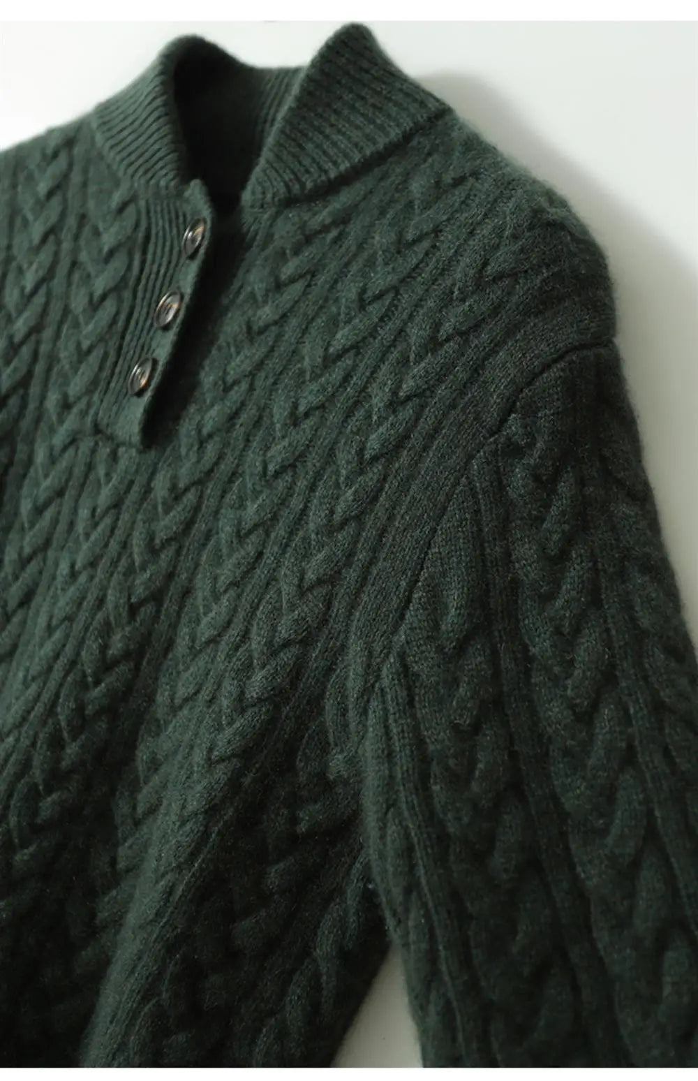 Harlow Button-Up Cashmere Sweater