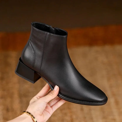 Carmela Chunky Heel Ankle Boots