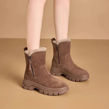 Celestine Faux Fur Collar Snow Boots