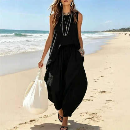 Arielle Lantern Sleeve Two-Piece Matching Set
