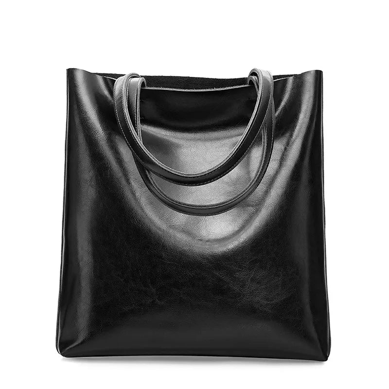 Lisette Structured Leather Tote Bag