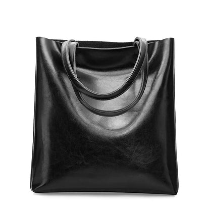Lisette Structured Leather Tote Bag
