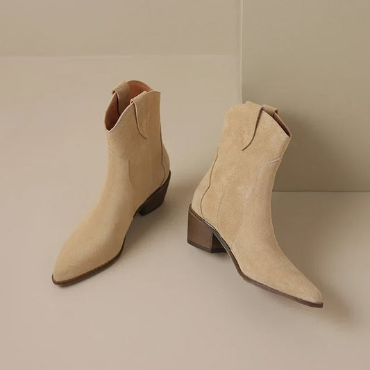 Palmina Western Ankle Boots