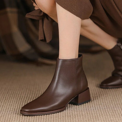 Carmela Chunky Heel Ankle Boots