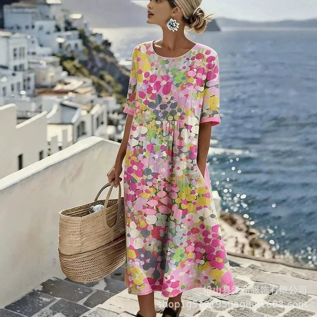 Valentina Boho Floral Maxi Dress