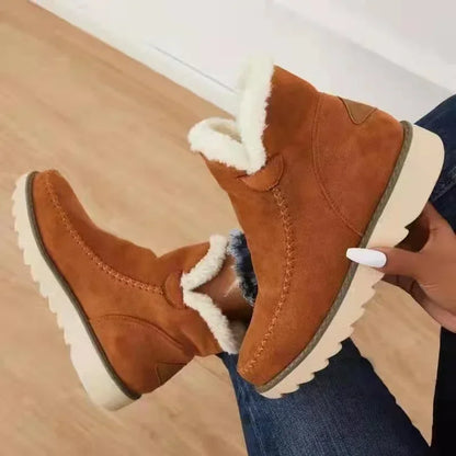 Noelle Faux Fur Moccasin Ankle Boots