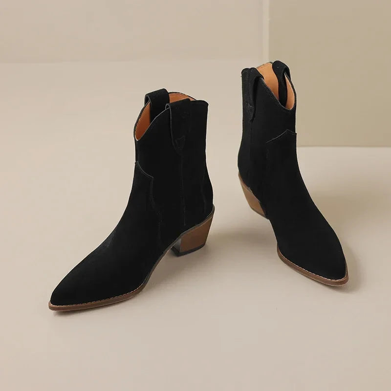 Palmina Western Ankle Boots