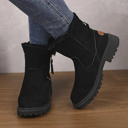 Celestine Faux Fur Collar Snow Boots