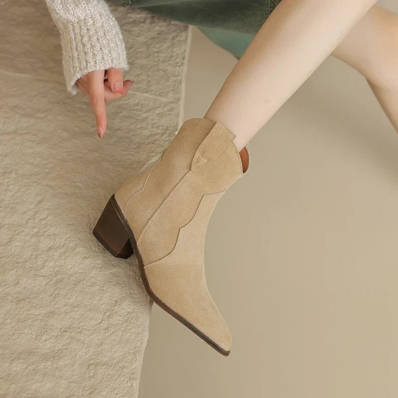 Palmina Western Ankle Boots