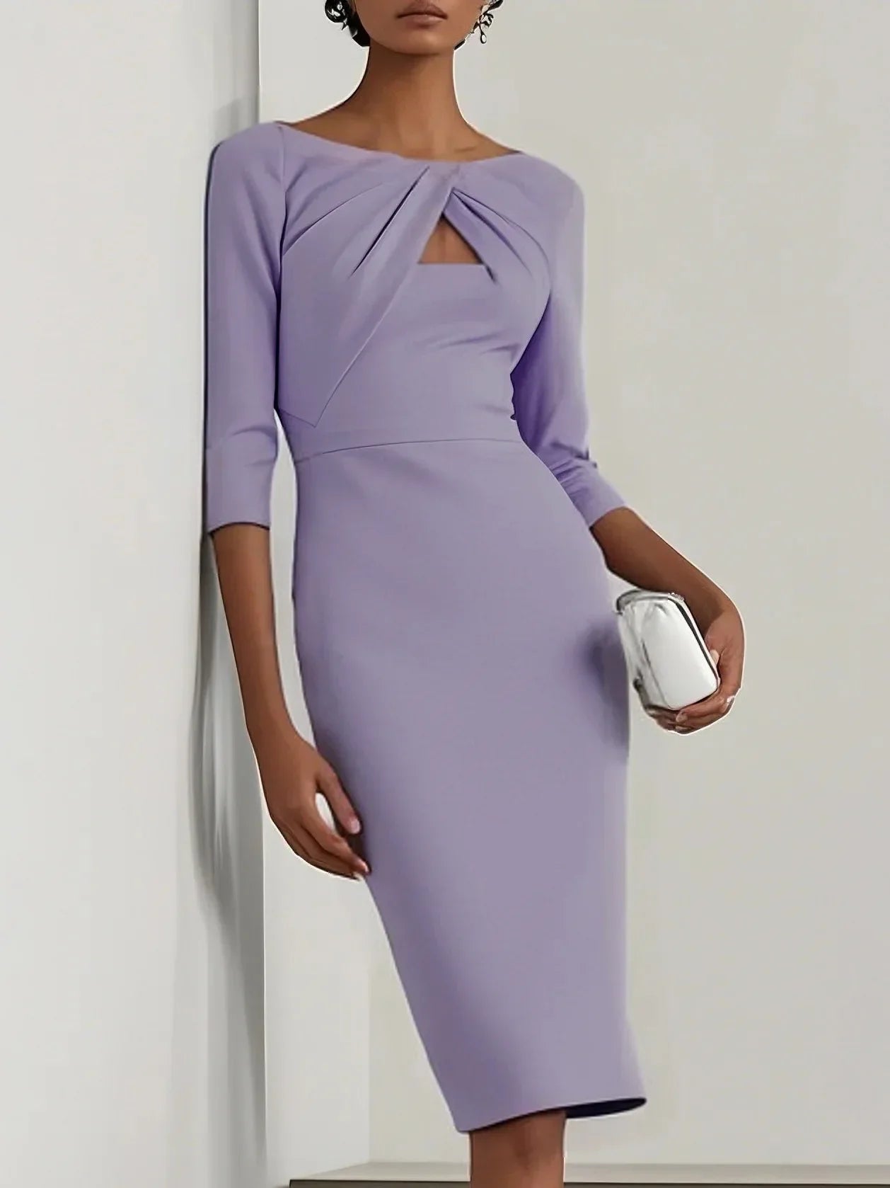 Mira Wrap Waist Midi Dress