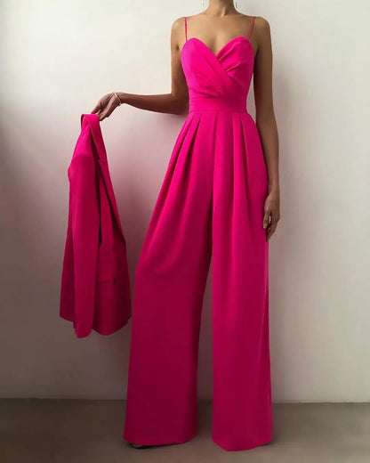Paloma Sleeveless Wide-Leg Jumpsuit