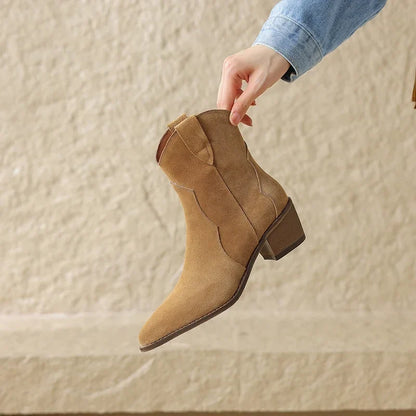 Palmina Western Ankle Boots