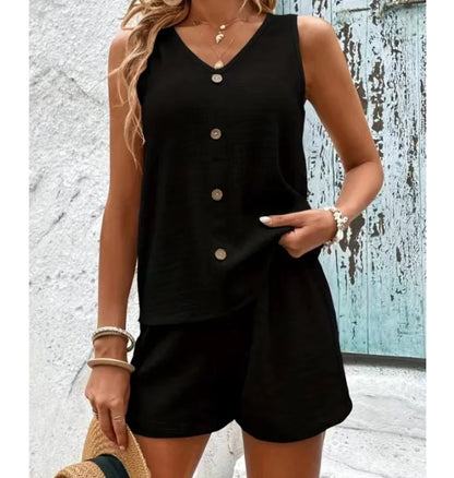 Alina V-Neck Two-Piece Set