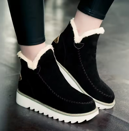 Noelle Faux Fur Moccasin Ankle Boots