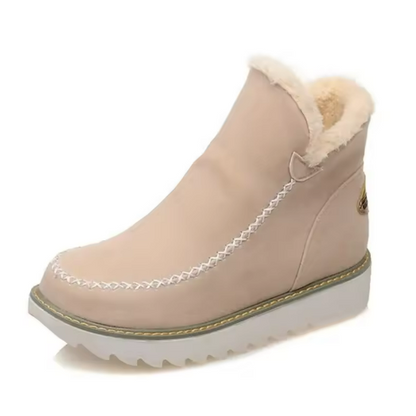 Noelle Faux Fur Moccasin Ankle Boots