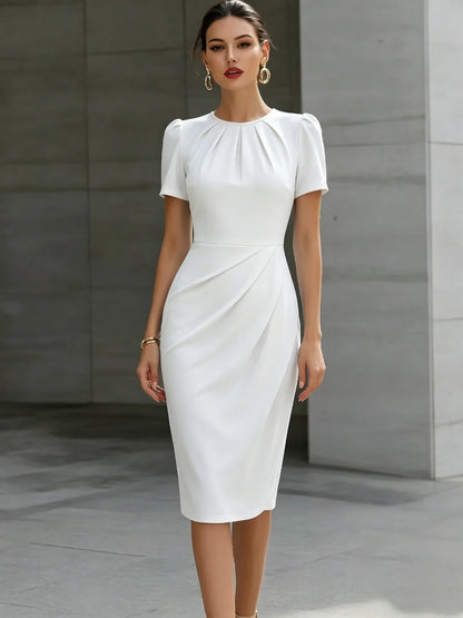 Isla Cinched Waist Midi Dress