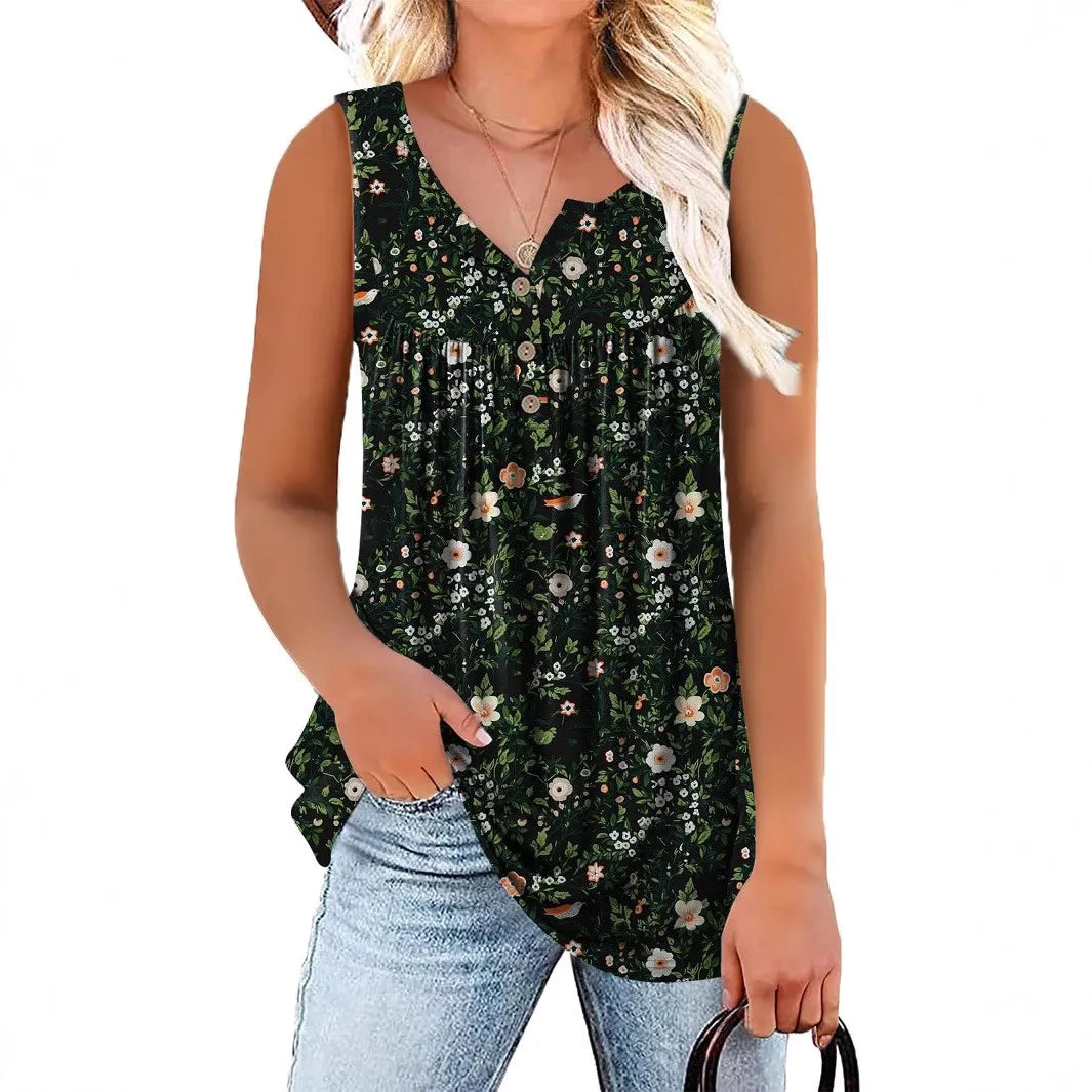 Camille Floral Casual Blouse