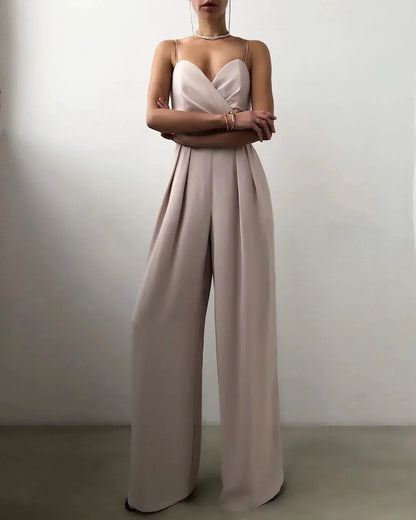 Paloma Sleeveless Wide-Leg Jumpsuit