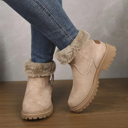 Celestine Faux Fur Collar Snow Boots