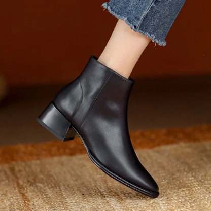 Carmela Chunky Heel Ankle Boots
