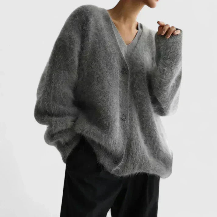 Apolline Mohair V-Neck Cardigan