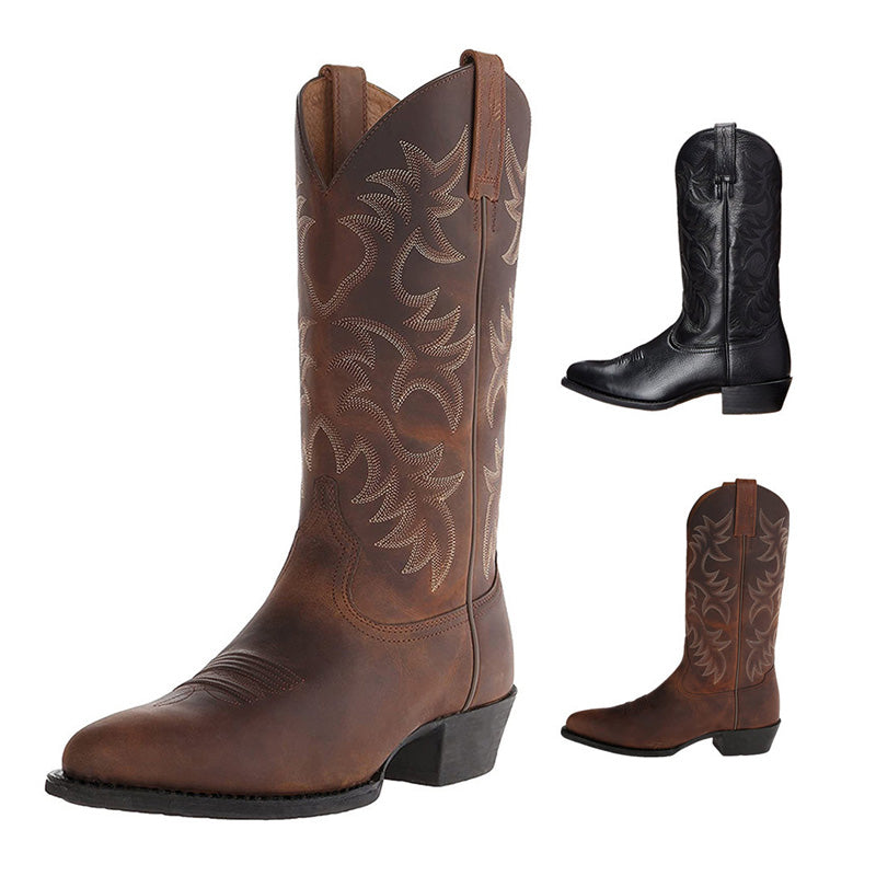 Astra Embroidered Western Cowboy Boots
