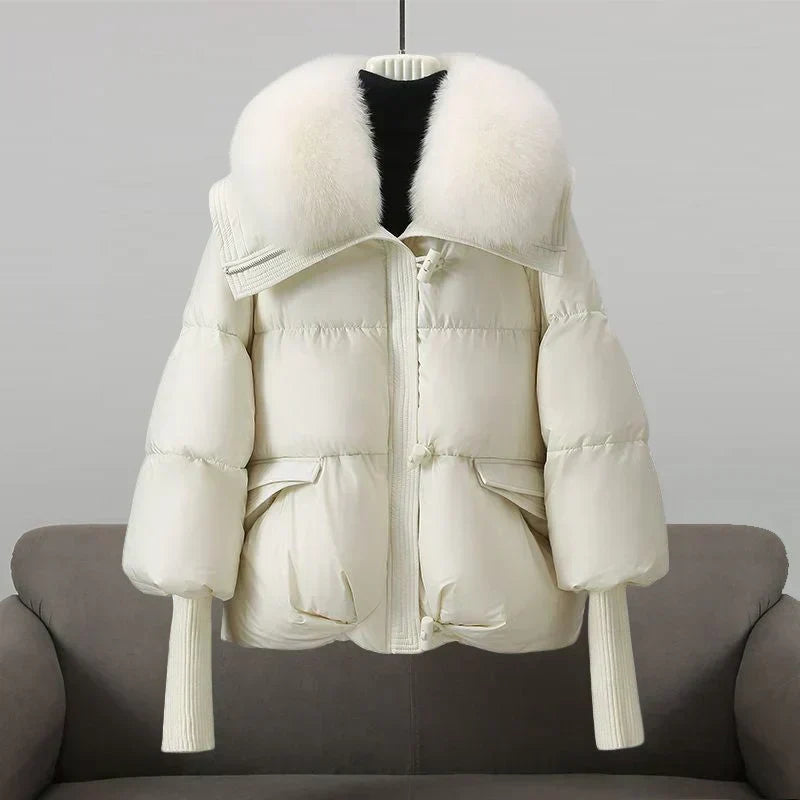 Mirelle Faux Fur Collar Puffer Jacket