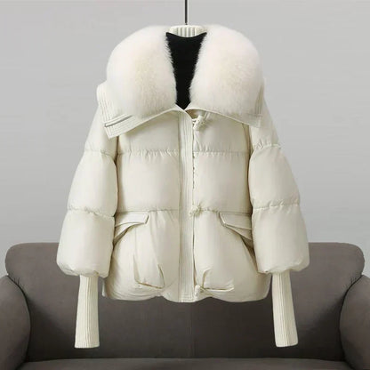 Mirelle Faux Fur Collar Puffer Jacket