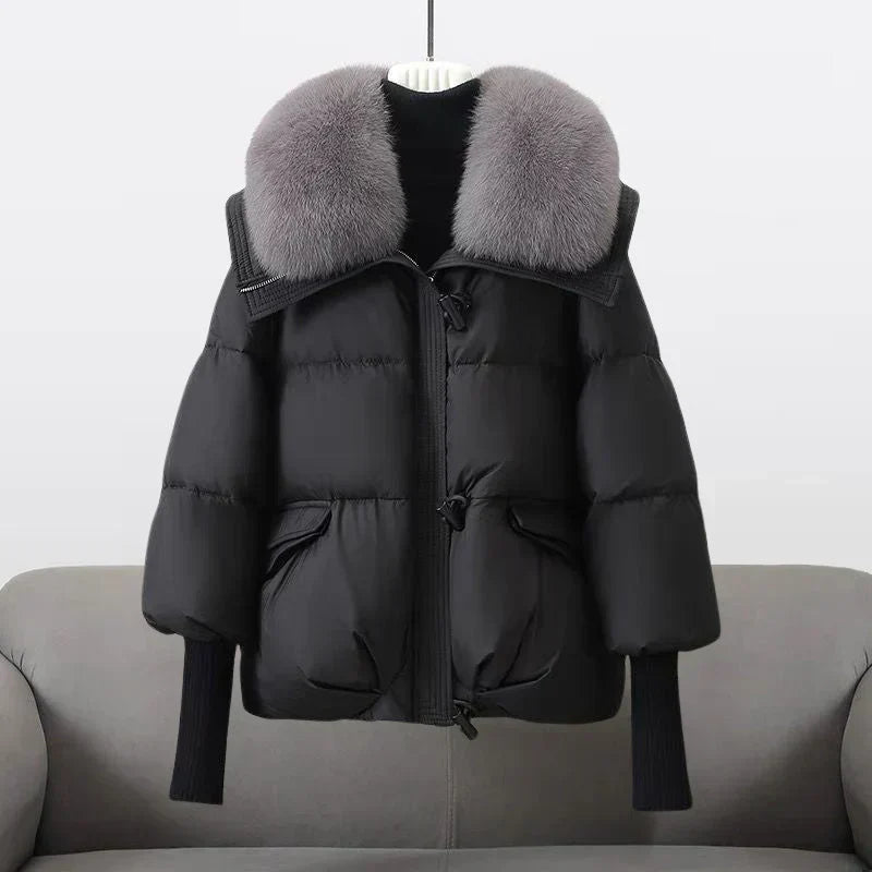 Mirelle Faux Fur Collar Puffer Jacket