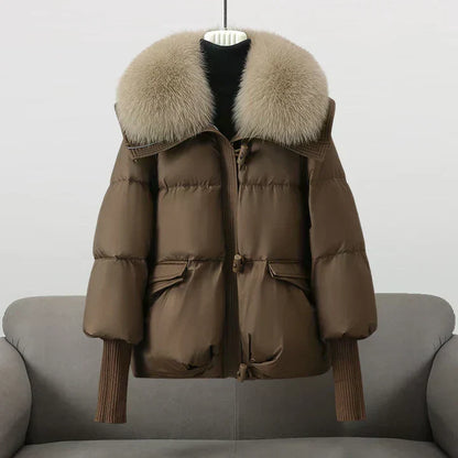 Mirelle Faux Fur Collar Puffer Jacket