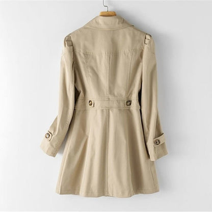 Sabina Belted Single-Breasted Trench Coat