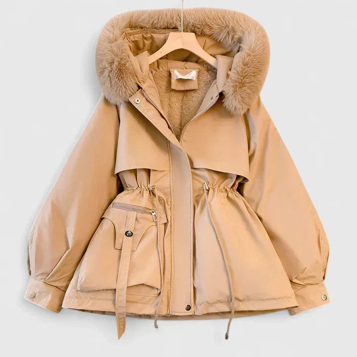 Evelina Faux Fur Hooded Parka Coat