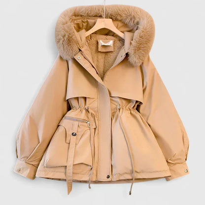 Evelina Faux Fur Hooded Parka Coat