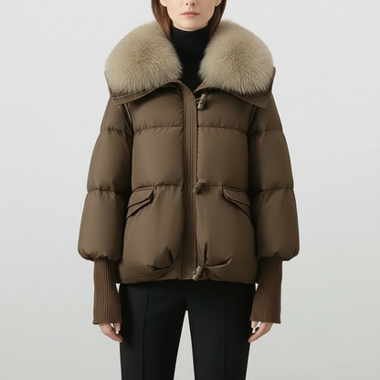 Mirelle Faux Fur Collar Puffer Jacket