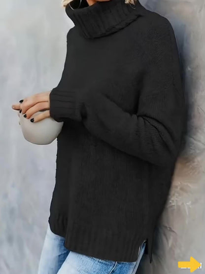 Vespera Cowl Turtleneck Sweater