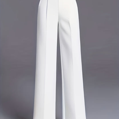 Thalia Comfortable High-Waist Wide-Leg Pants