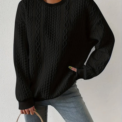 Eira Cable-Knit Sweatshirt