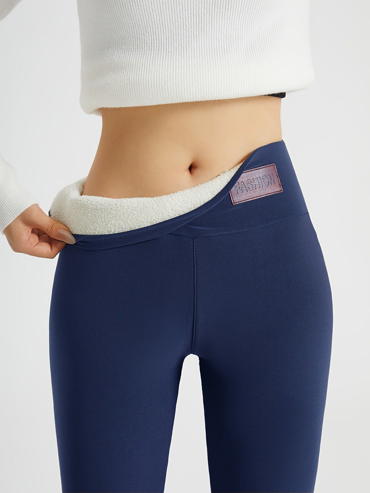 Ines High-Waist Fleece-Lined Leggings
