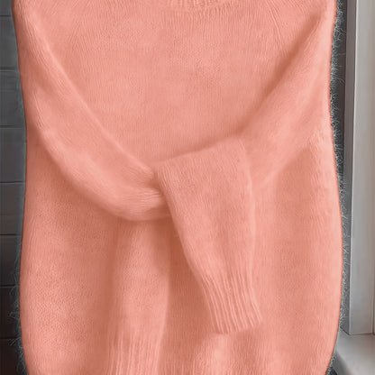 Melina Textured Round-Neck Knit Sweater