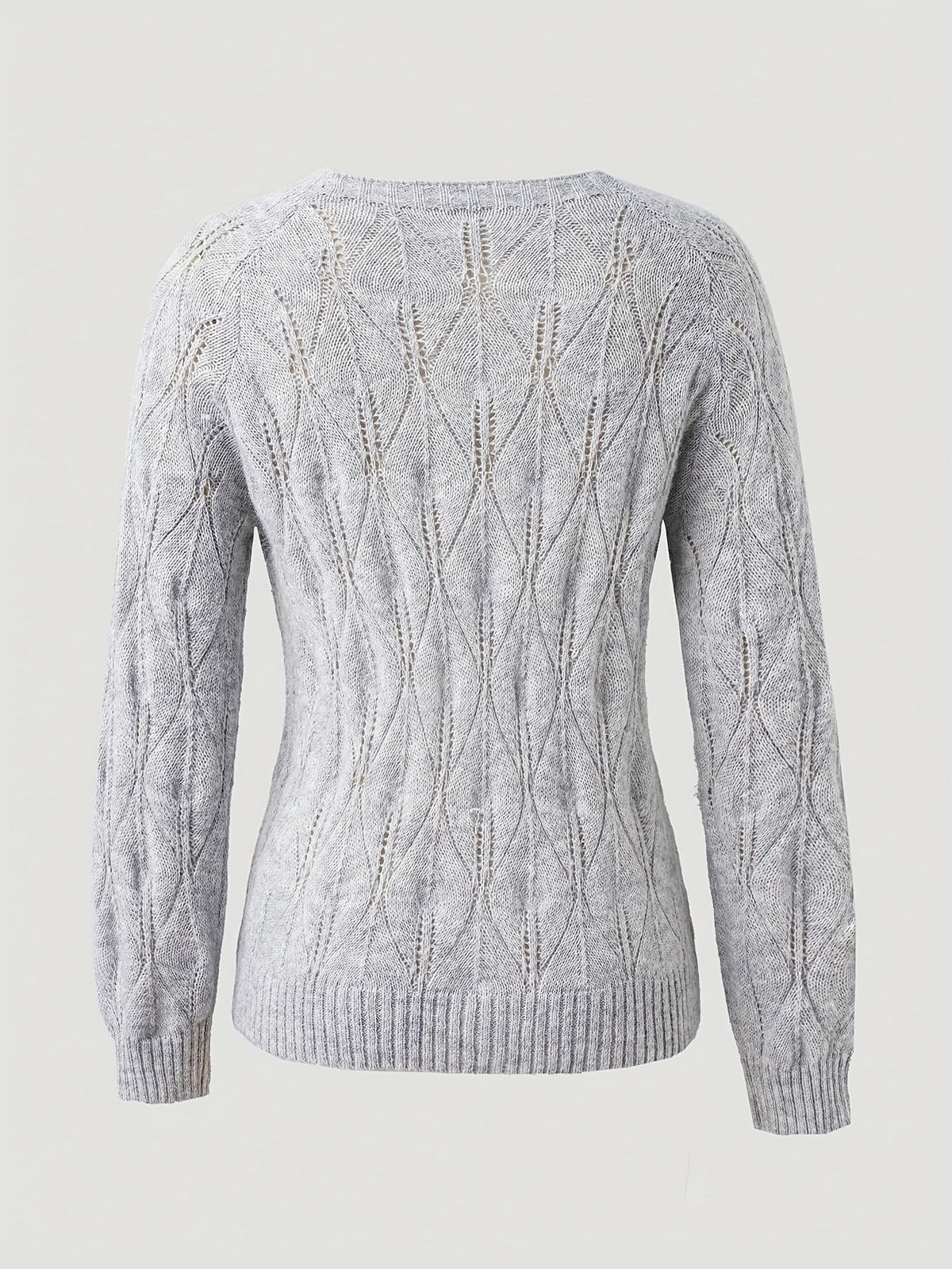 Geneva Faux Mink Pearl-Button Cardigan