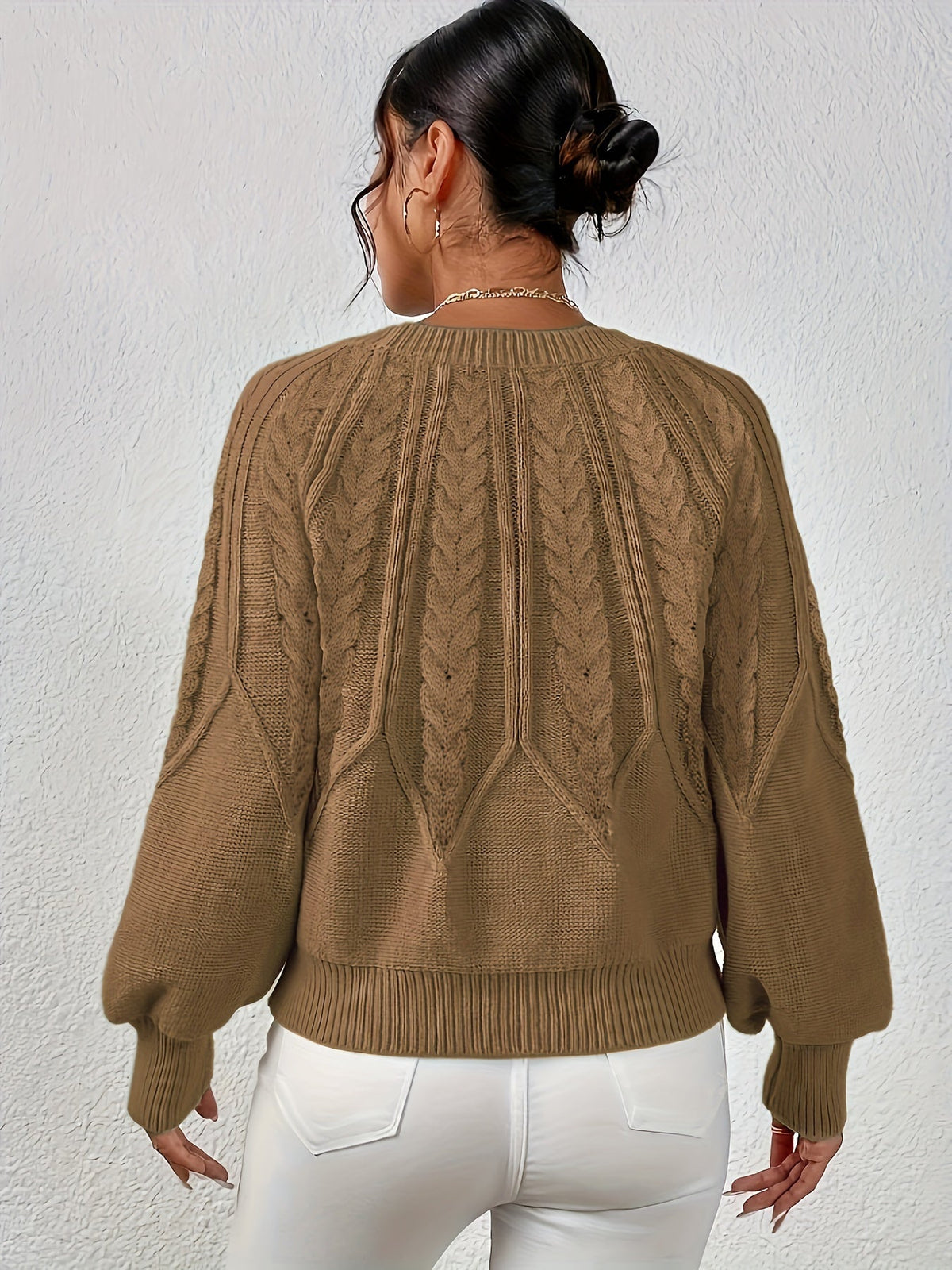 Lisandra Relaxed Cable-Knit Sweater