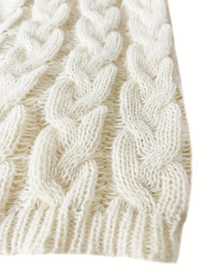 Adriana Relaxed Cable-Knit Sweater
