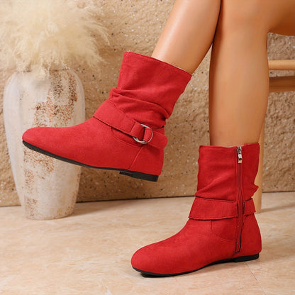 Romina Slouch Buckle Boots