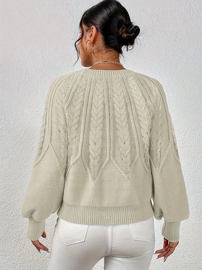 Lisandra Relaxed Cable-Knit Sweater