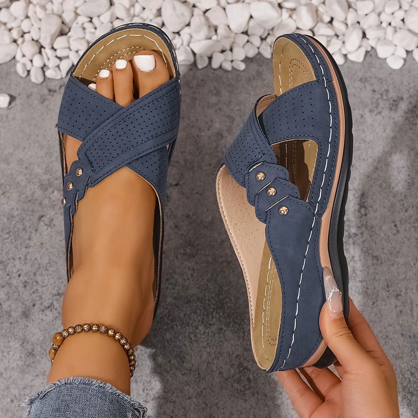 Valeria Orthopedic Wedge Sandals